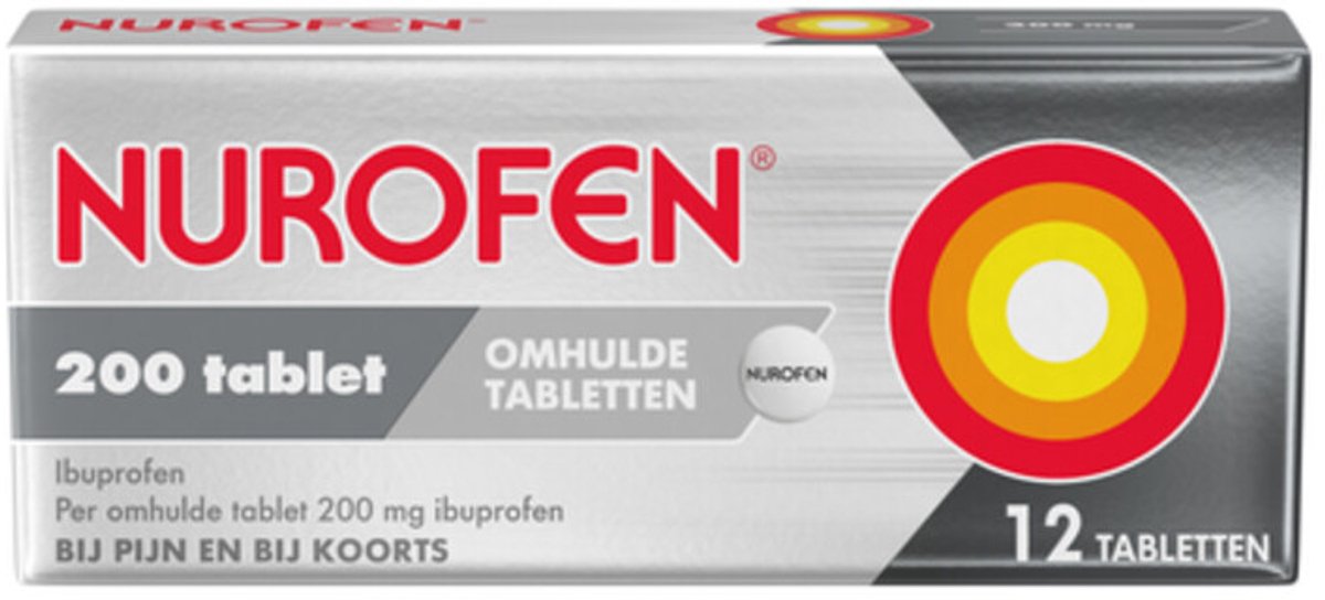 Goedkoopste Nurofen Ibuprofen 200mg - 3 x 12 tabletten