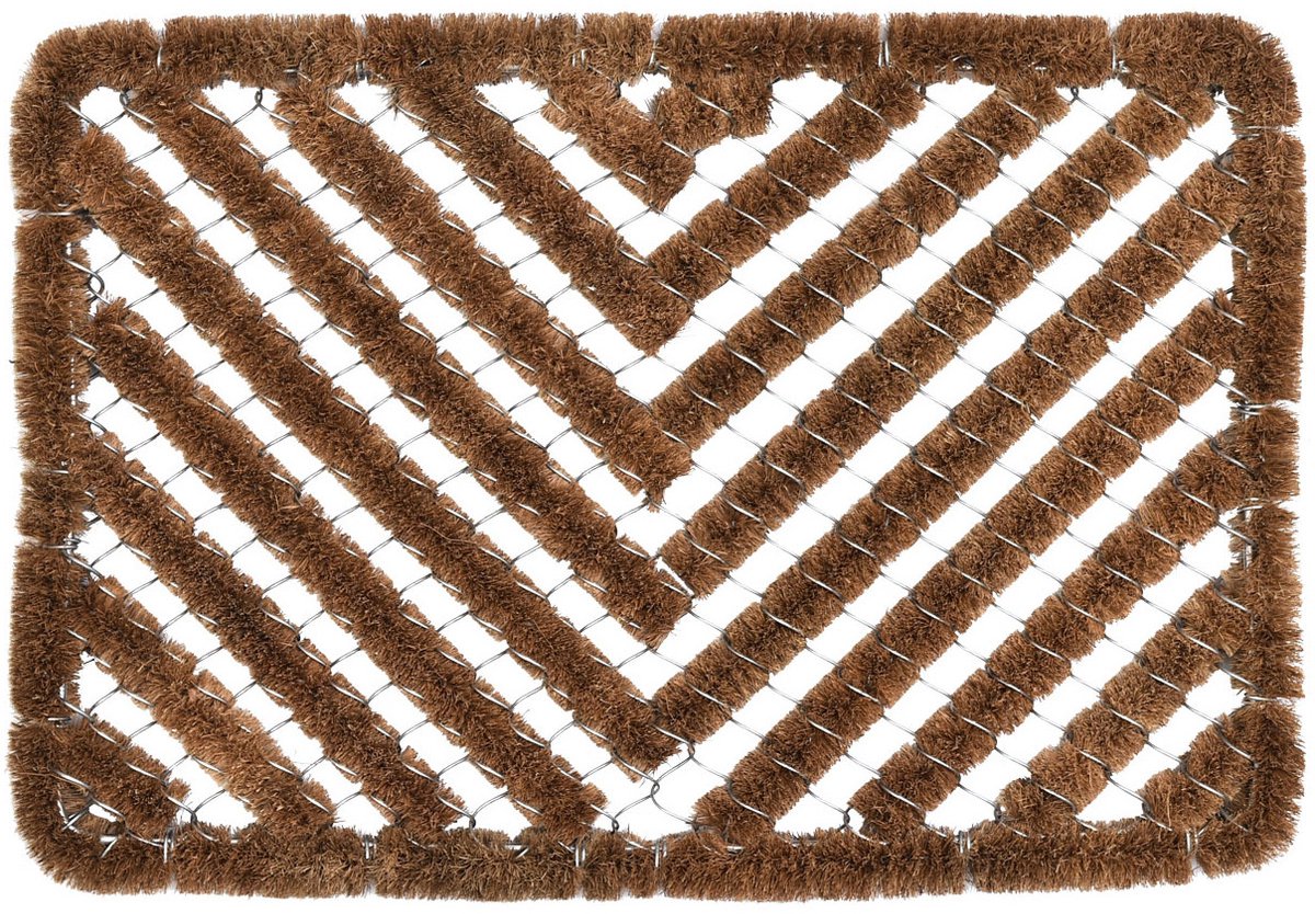 Luance Deurmat - staal / kokosvezel - rechthoekig - 40 x 60 cm