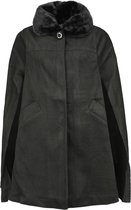 Manteau long Hell Bunny Devon Cape noir S Femme