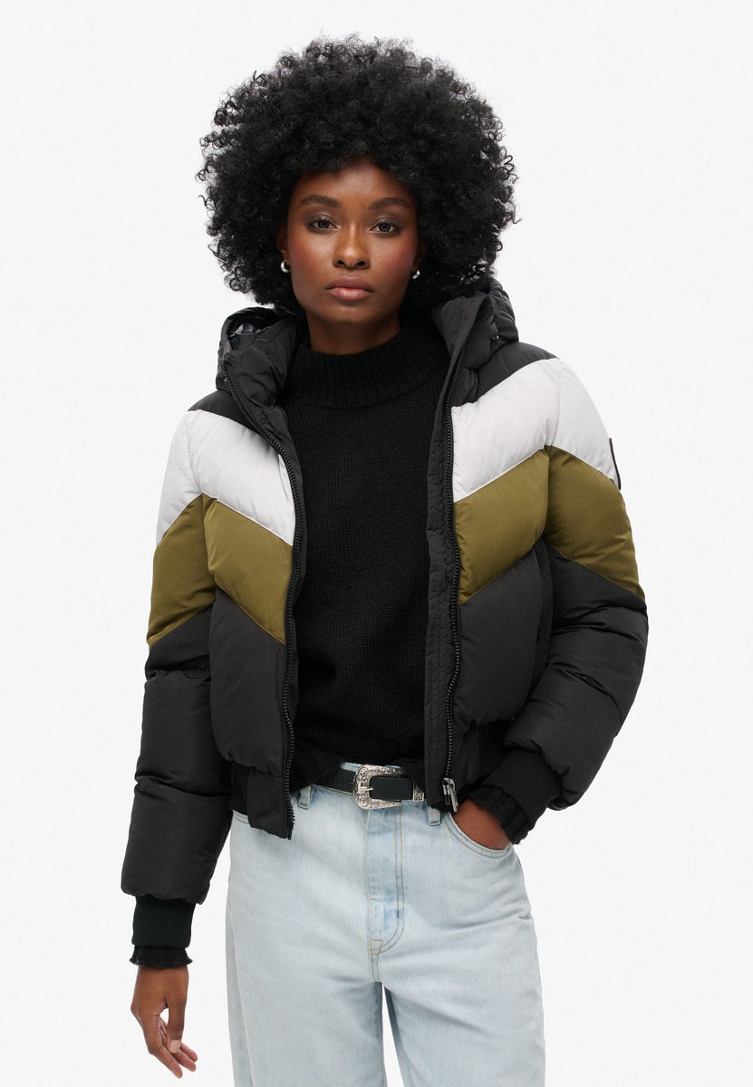 Superdry Everest retro bomberjack Dames Gewatteerde jassen Zwart