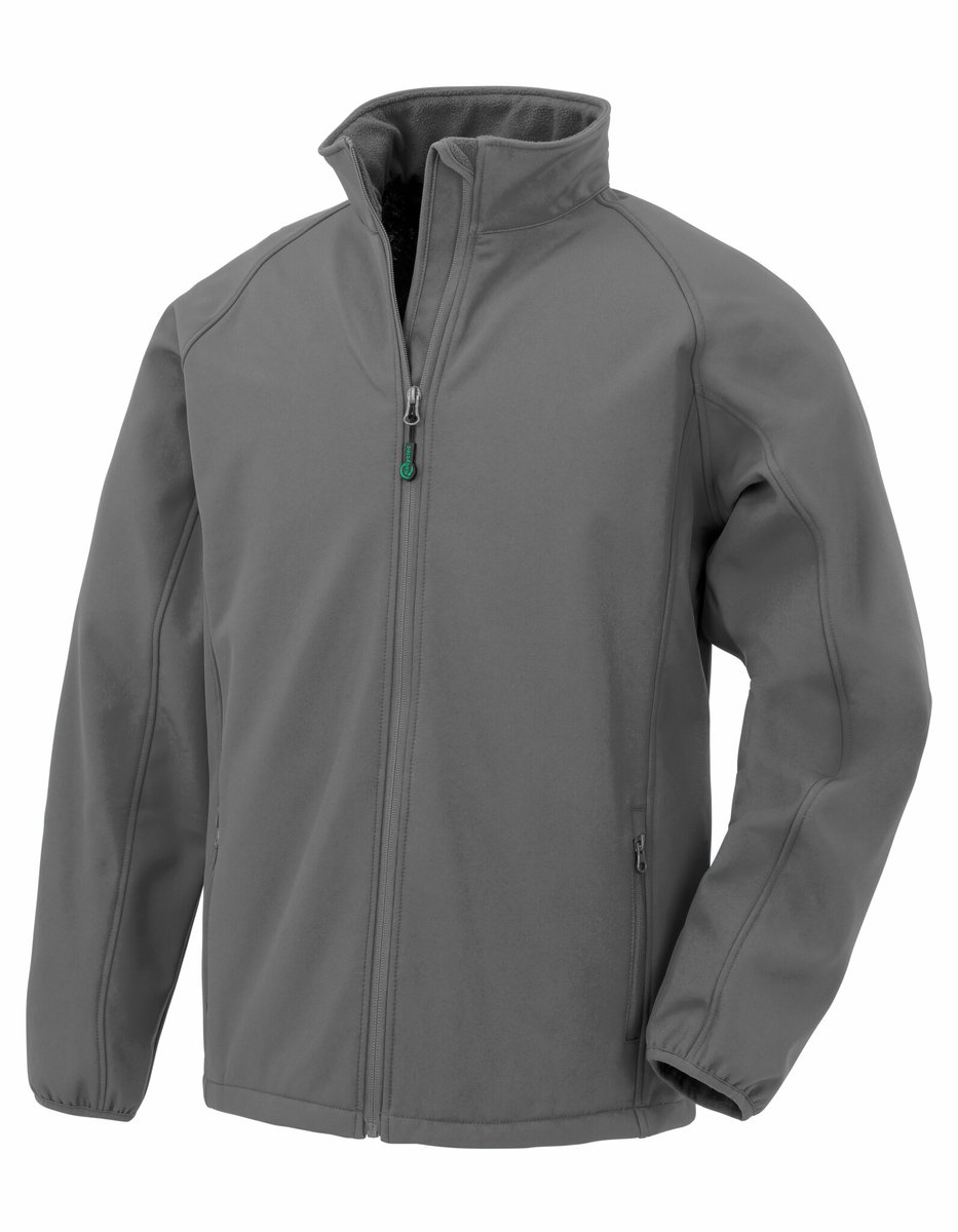 Result Recycled 2-Layer Printable Youth Softshell Jacket RT901Y – 11-12 Grijs