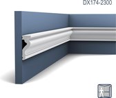 Deuromlijsting Orac Decor DX174-2300 LUXXUS Plint Wandlijst tijdeloos klassieke stijl wit 2,3m