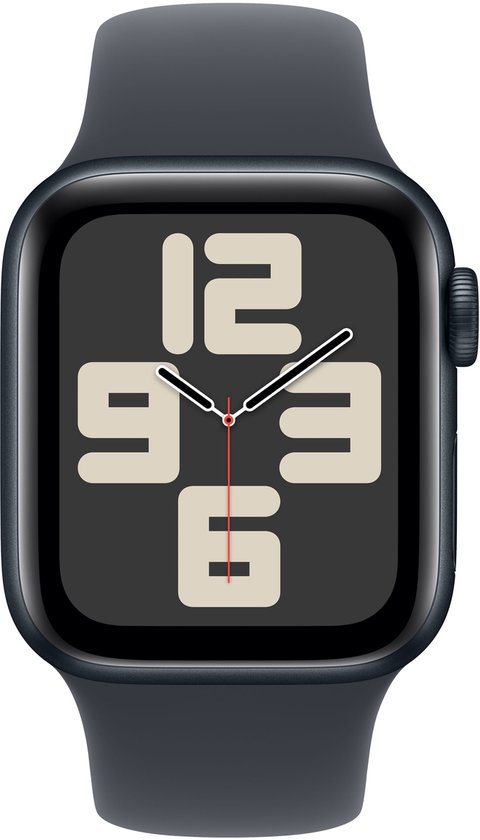 Apple Watch SE 2024 40mm Midnight Aluminium Case with Midnight Sport Band – S/M