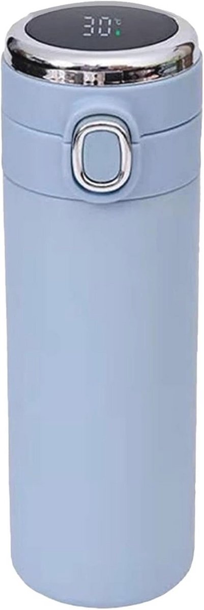 Slimme Waterfles met Temperatuurweergave en Dubbelwandige Isolatie - 400 ml Koffiethermoskan voor Warm en Koud Water