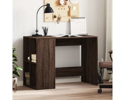 vidaXL Bureau - Kantoormeubilair - Bureau 102x50x75 cm bewerkt hout bruin eikenkleurig - Houten Bureau - Schrijfbureau - Home Office