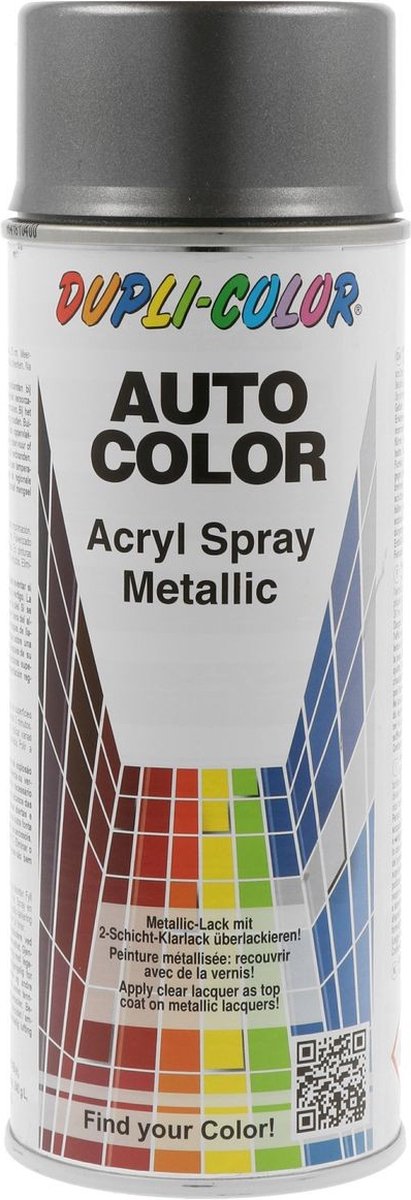 Dupli-Color autoreparatielak spray AutoColor grijs metallic spuitbus 400 ml 605864
