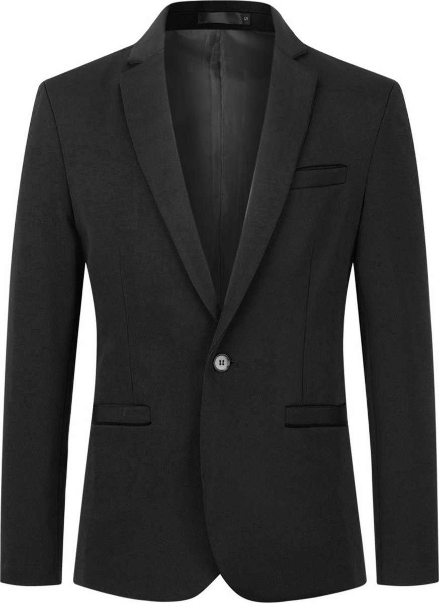 ALLTHEMEN Heren Stretch Blazer Slim Fit Jasje - Zakelijk Pak Jasje - XL