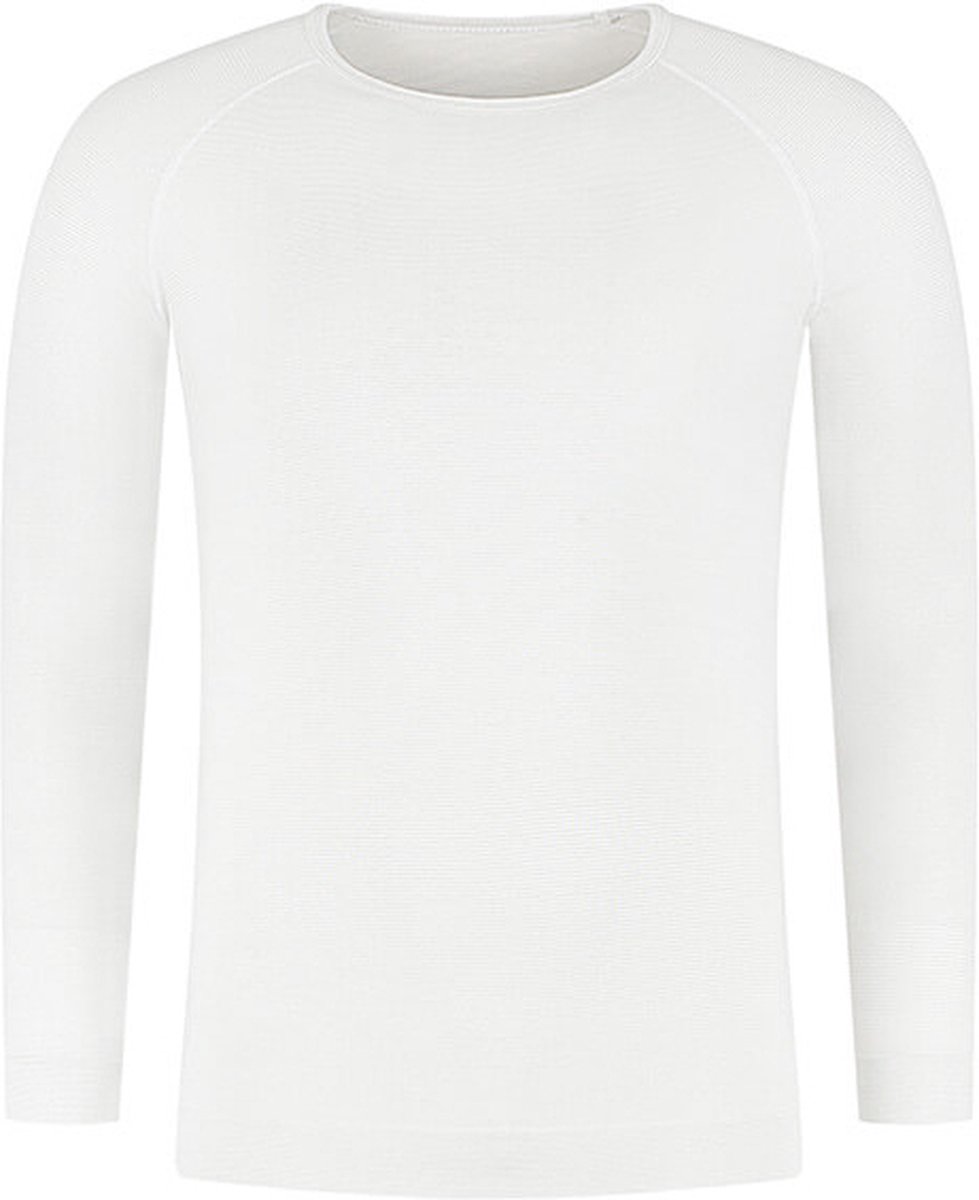 Skafit thermo shirt met zilvergaren maat S – wit – reflecteert lichaamswarmte – verbetert de doorbloeding – antibacterieel – extra lengte – platte naden