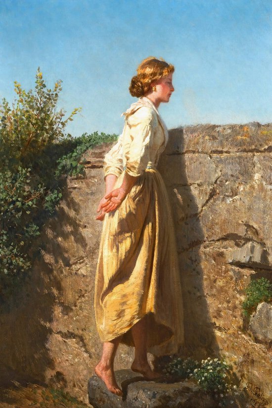 Filippo Palizzi - Au-dessus du mur - Au-dessus du mur (1865) - 3:2