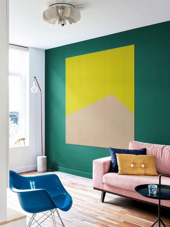 IXXI Color blocking - Yellow Beige - Décoration murale - Abstrait - 80 x 100 cm