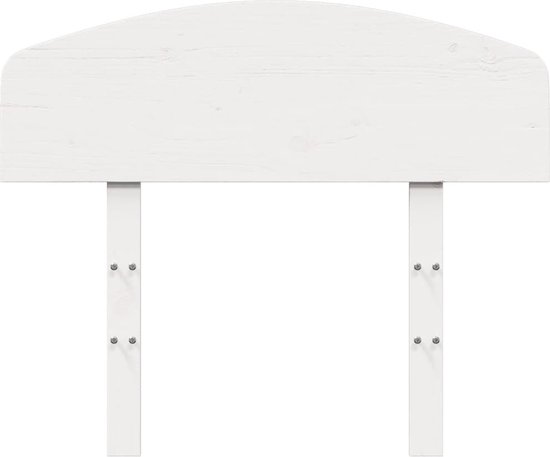 vidaXL-Tête de lit- 75 cm-pin massif-blanc