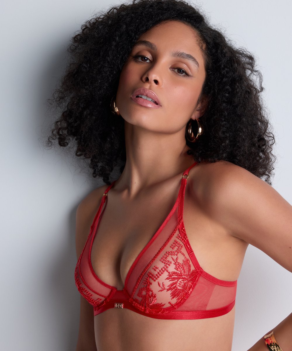 Aubade Rules Of Attraction Triangel BH Flame Rood