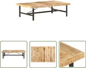 vidaXL Salontafel - 142x90x42 cm - Table basse en bois de manguier Massief - Table basse en bois - Table basse en bois de manguier - Table basse marron - Table basse classique
