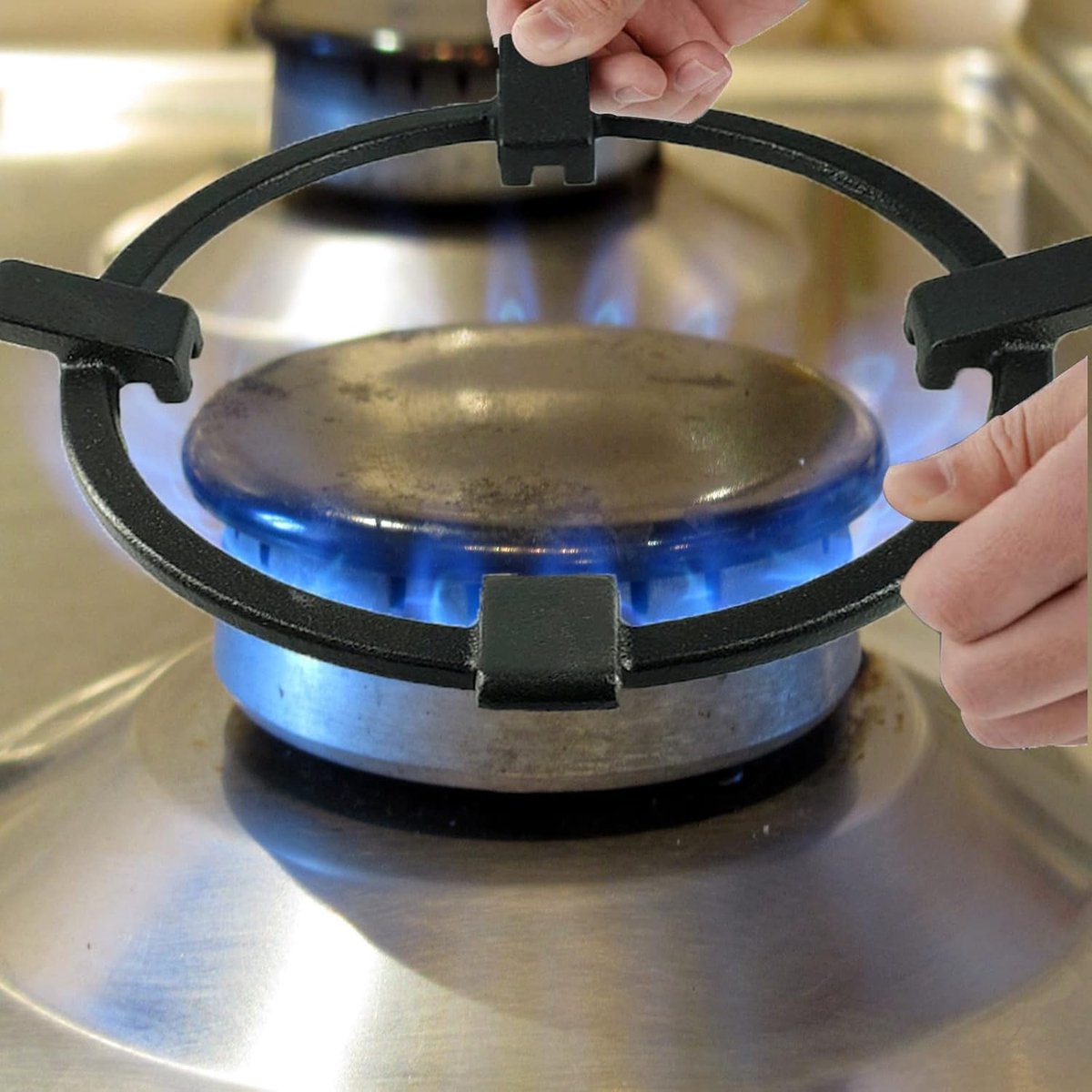 Gietijzeren Wok Pannenhouder Universele Wok Beugel Gietijzeren Gas Wok Adapter Antislip Zwart Voor Branders Gaskookplaten Fornuizen Gietijzeren Wok Pannenhouder Universele Wok Beugel Gietijzeren Gas Wok Adapter Antislip Zwart Voor Branders Gaskookplaten Fornuizen