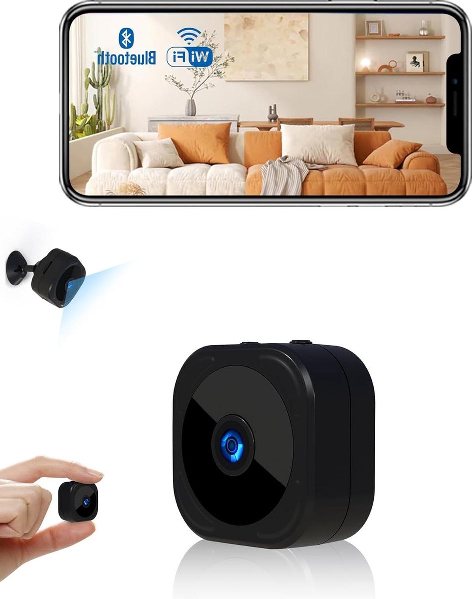 1080p HD wifi bewakingscamera - live overdracht - bluetooth - bewegingsmelder - veiligheid thuis
