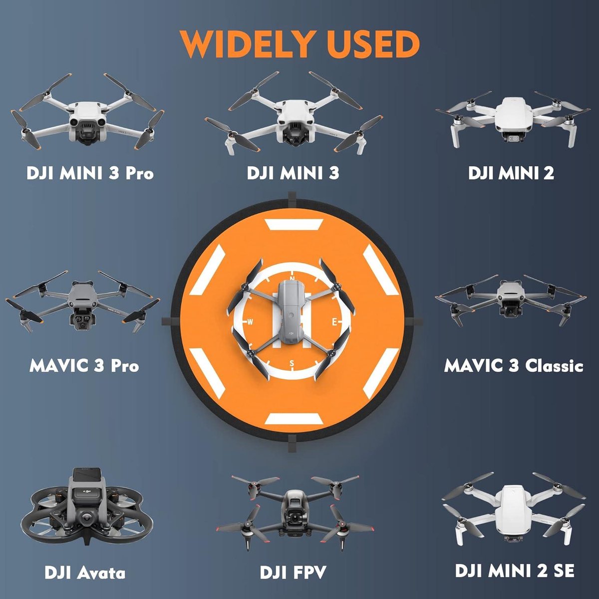 Drone landingsmat 80cm opvouwbaar – universeel DJI thumbnail 2