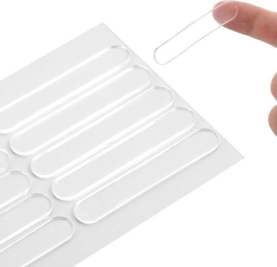 100 stuks rubberen noppen voor glasplaten, 5 maten, transparant, rubber, aanslagdemper, tafelbescherming, tafelbuffer, terrastafel, afstandhouders, rubberen buffer voor laden, glazen tafels