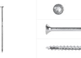 Wovar Vis pour panneau aggloméré Galvanisé 5 x 120 mm Torx 25 avec pointe de coupe - Boîte 200 pièces