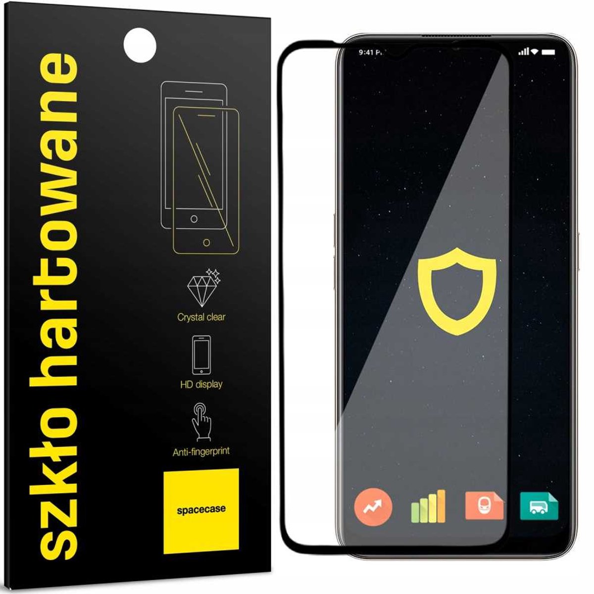 Spacecase 5D Gehard Glas Voor Oppo A5 A9 2020 Beschermfolie