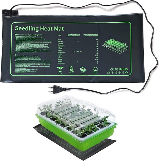 USB-verwarmingsmat Voor Zaailingen – 8,5 W, 45-50°C, Waterdicht PVC-leer, 3 Temperatuurstanden, Voor Planten En Reptielen