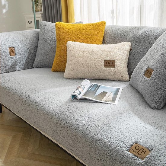 Belmarti® Hoekbank beschermhoes Pure - 180cm breed - Beige - Hoes voor een chaise