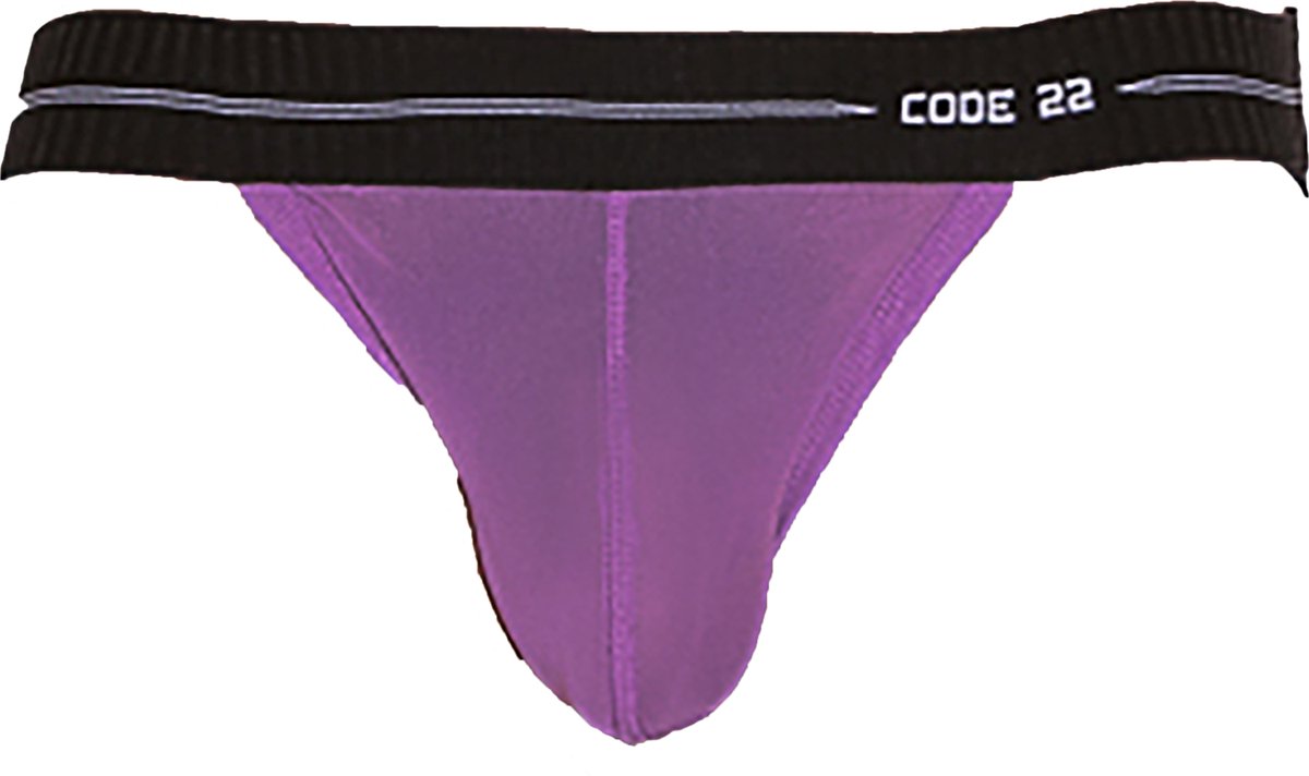 CODE 22 Sheer Mesh Jockstrap Grape - MAAT L - Heren Ondergoed - Jockstrap voor Man - Mannen Jock