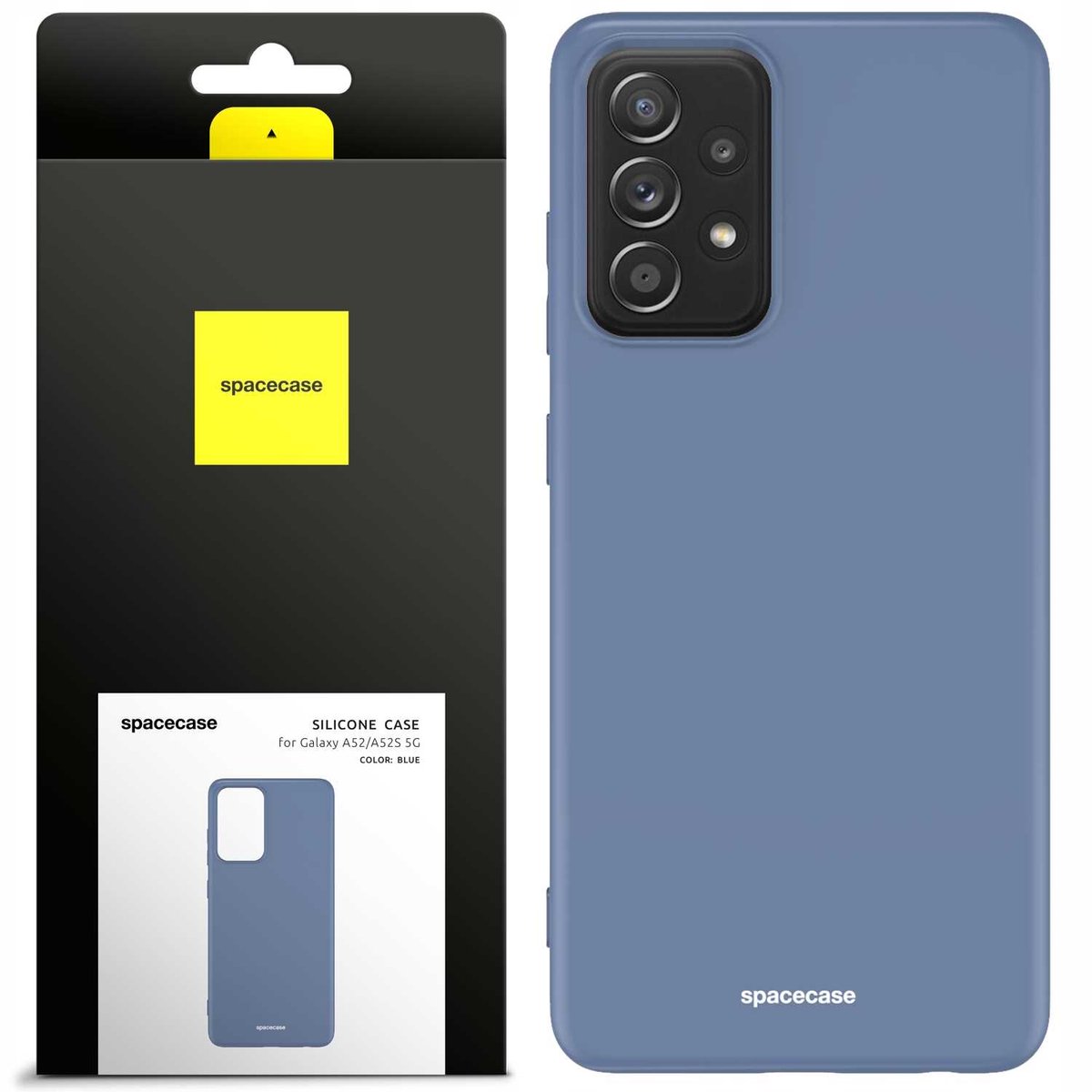 Spacecase Siliconen Koffer Voor Galaxy A52 A52S Blauwe Beschermhoes