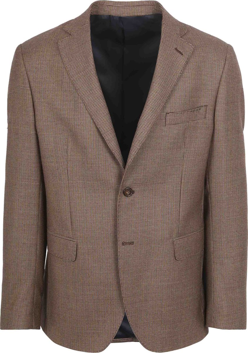 Veste Marron En Laine Mélangée Harold Taille 54 EUR - Neuve Avec étiquettes, étiquetée 209€, Coupe Classique