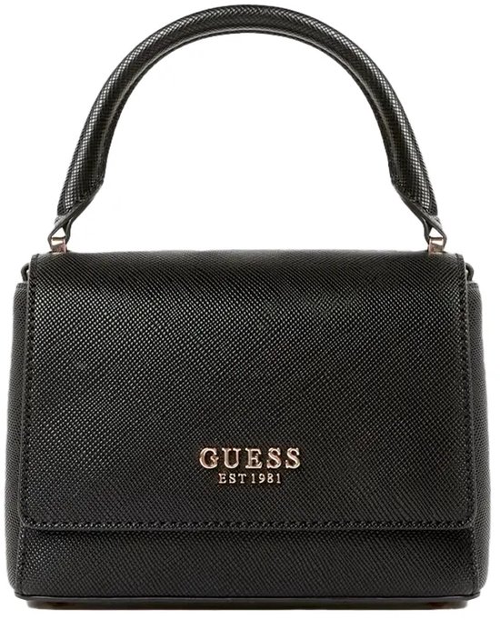 GUESS Sac à main Sac de soirée Fedana Top Handle Flap Bag Black Noir