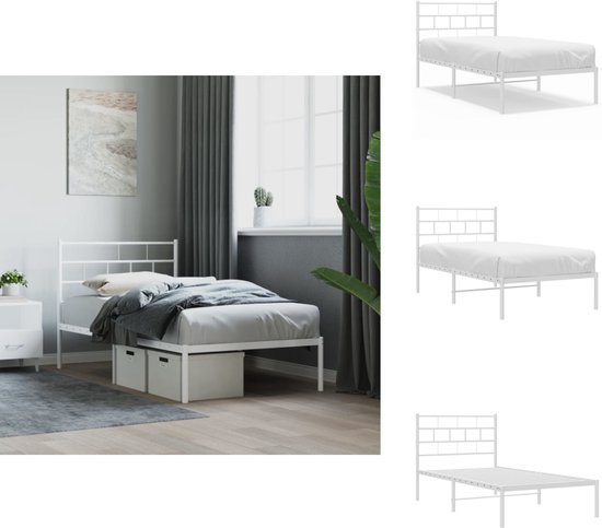EMODA 46cm High Bed Frame 90x200cm with Padded
