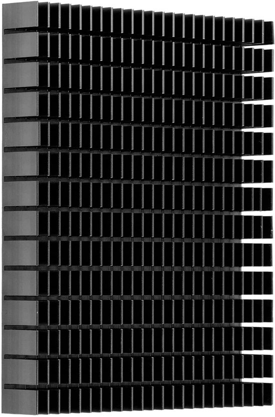 Koellichaam Aluminium Koellichaam Aluminium Koeler Koeling Heatsink 150X120X20Mm Voor Cpu Versterker Pcb Cooling Heatsink (BLACK