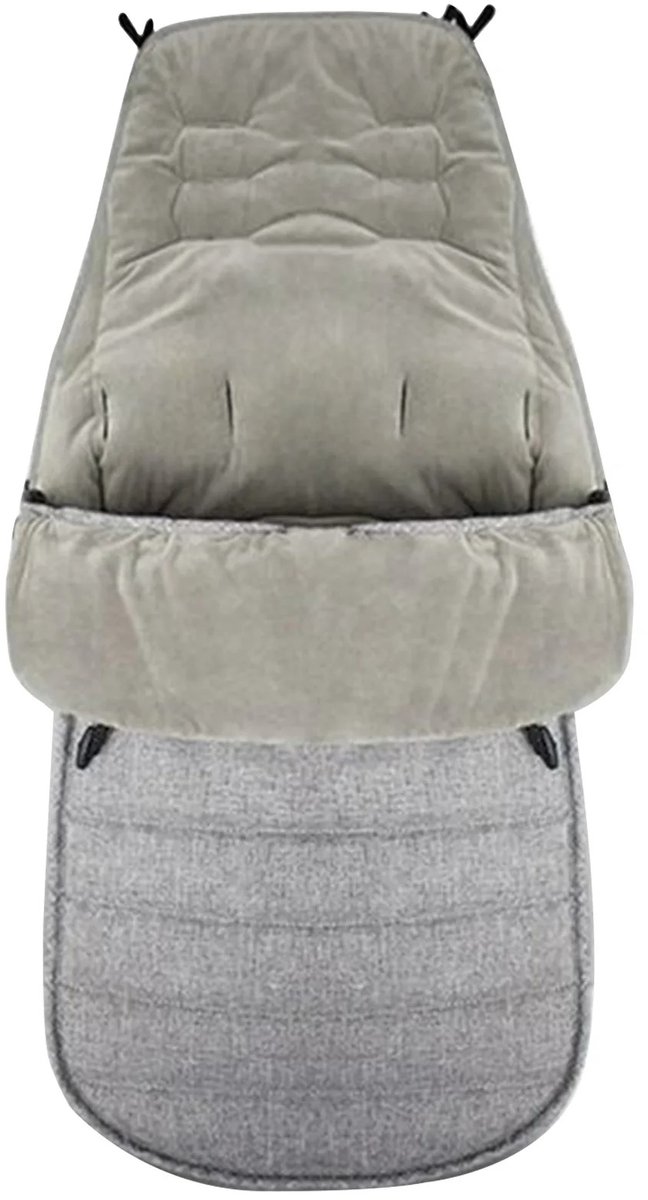 Jurrys Baby Voetenzak - Wandelwagen - Warmtezak - Camping - Outdoor - Warm - Fleece - Winddicht - Slaapzak - 90cm x 24cm x 12cm van Merkloos — afbeelding 4