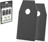Lames de tondeuse robot universelles To the South® adaptées aux modèles Gardena, Husqvarna, McCulloch, Yard Force, Segway, Garden Feelings, Cramer, ECOVACS, Ferrex et Florabest - Revêtement noir - 30 pièces
