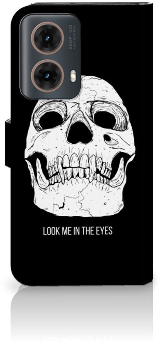 Telefoonhoesje met Naam Motorola Moto G85 Skull Eyes