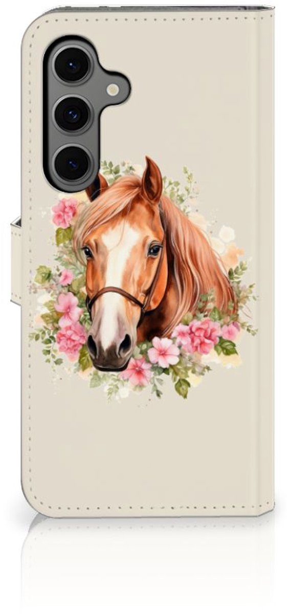 Telefoonhoesje met Pasjes voor Samsung Galaxy S24 FE Paard