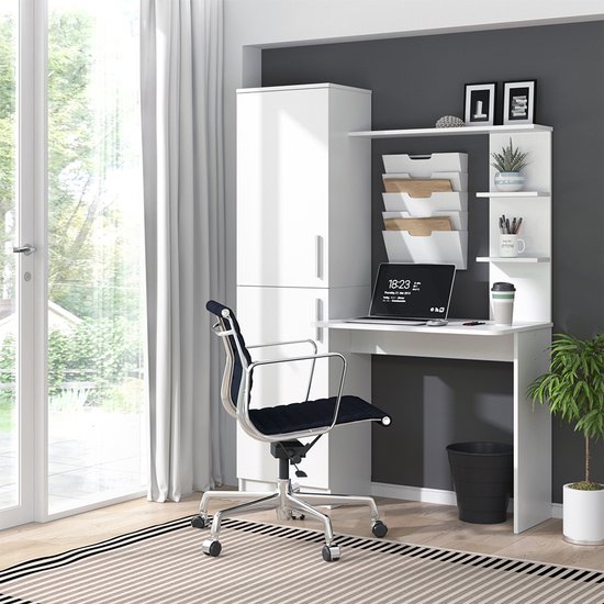 Vicco Bureau Tessa, Wit, 122,9 x 52 cm