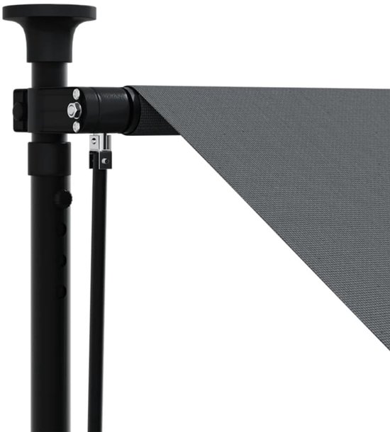 Store banne rétractable vidaXL - Auvents rétractable - Protection solaire solaire - Store banne rétractable 200 x 150 cm Tissu et acier Anthracite