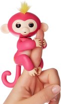 Cenocco Vingerspeelgoed Happy Monkey Roze