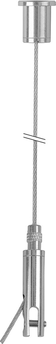 STAS (5 stuks - 200cm) ophangset met paneelhanger max. 4 mm (klein) en plafondbevestiging