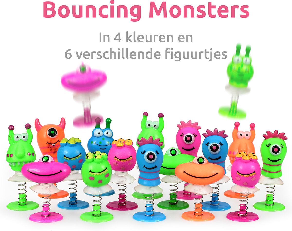 Isa's Friends® - Uitdeelcadeaus Bouncing Monsters - 24 stuks - Traktatie — afbeelding 8