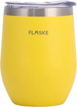 FLASKE Tasse à café Soul Warming Cup - Sable - 250 ml - Tasse à café en acier inoxydable à Go de 250 ML