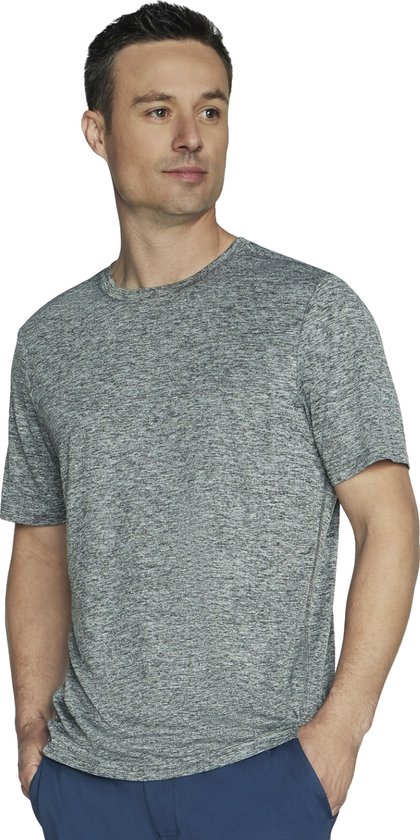 Skechers GO DRI Charge Tee TS84-CHAR, Homme, Grijs, T-shirt, taille: M