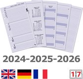 Kalpa 6216-24-25-26 Papier de Rembourrage pour agenda personnel NL DE FR 2024 2025 2026
