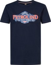 Petrol Industries - Jongens Artwork T-shirt Driftwave - Blauw - Maat 164