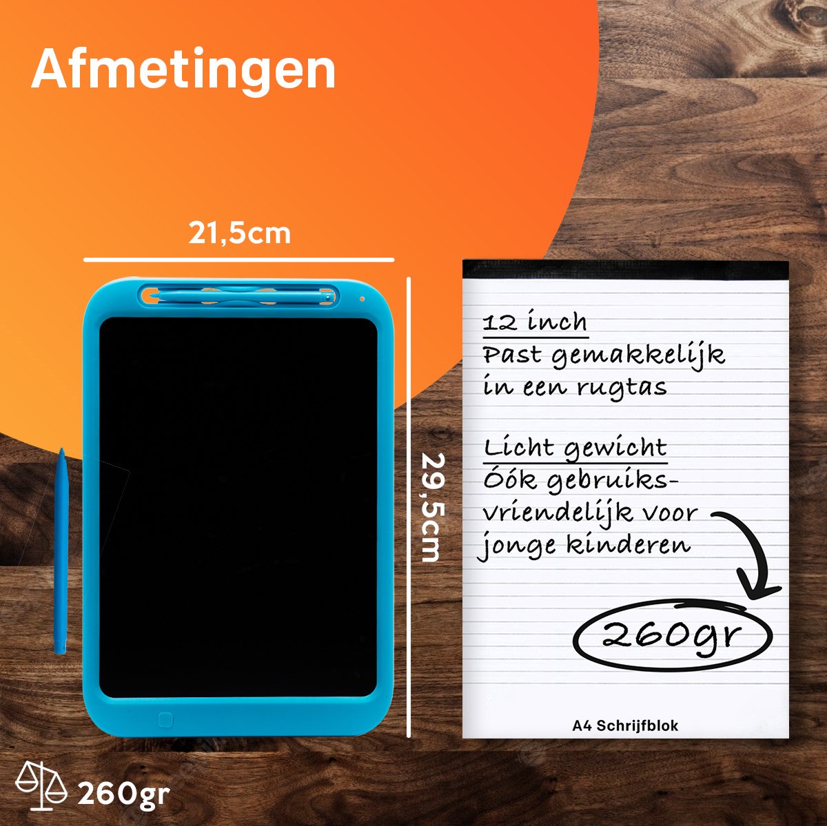 Tekentablet "Blauw" 12 inch - Educatief Speelgoed Jongen 3 Jaar - Kinderspeelgoed 4 Jaar - Tekenen - Kinderspeelgoed 5 Jaar - 6 Jaar - 7 Jaar - Leren Tekenen - Digitaal Notitieblok - Kinderspeelgoed 3 Jaar - Kadootjes - Cadeautjes - Kado - Jongens — afbeelding 6