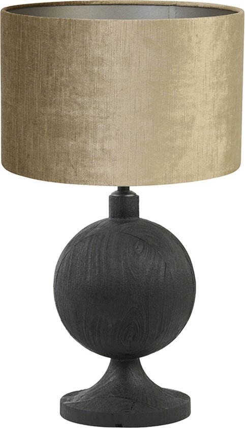 Light and Living tafellamp - brons - hout - SS103313