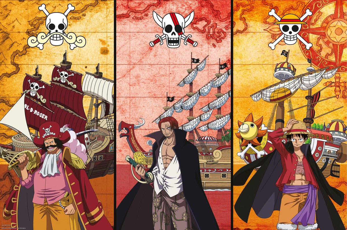 Poster One Piece - Captains and Boats 91,5x61cm