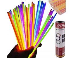 Kruzzel 100 Stuks Glow Sticks Set - Perfect voor Feesten en Festivals