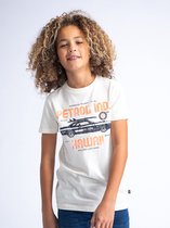 Petrol Industries - Jongens Artwork T-shirt Offshore - Wit - Maat 164