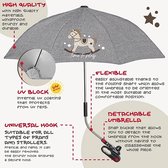 parapluie poussette - Parasol pour poussette, universellement utilisable,